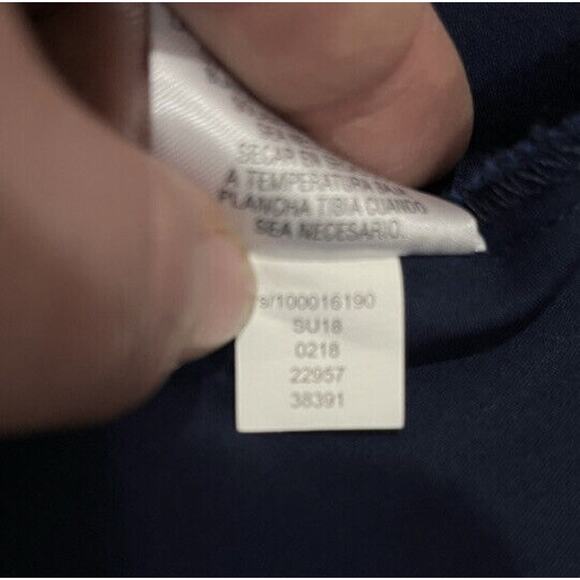 Maison Jules Womens Waist Bow Detail Fit Flare Dress Blue Office Sz 8 Sleeveless - Picture 14 of 14